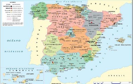Mapa Comunidades Autnomas Espana